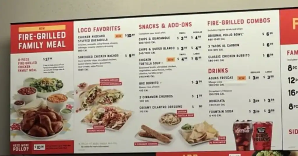 El-Pollo-Loco-Sacramento-location-Menu-USA